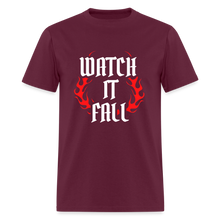 Load image into Gallery viewer, Watch It Fall Tee - burgundy