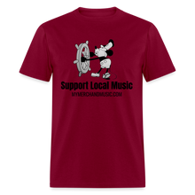 Load image into Gallery viewer, Support Tee - burgundy