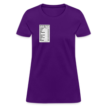 Load image into Gallery viewer, Women's Facts Tee - purple