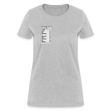 Load image into Gallery viewer, Women's Facts Tee - heather gray