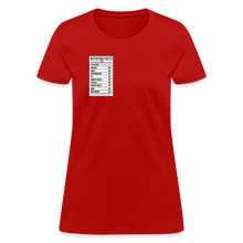 Load image into Gallery viewer, Women's Facts Tee - red