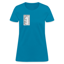 Load image into Gallery viewer, Women's Facts Tee - turquoise