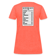 Load image into Gallery viewer, Women's Facts Tee - heather coral
