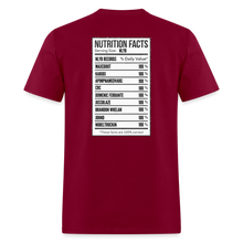 Load image into Gallery viewer, Facts Tee - burgundy