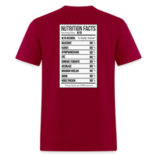 Load image into Gallery viewer, Facts Tee - dark red