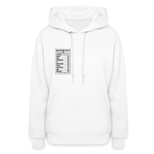Load image into Gallery viewer, Women's Facts Hoodie - white