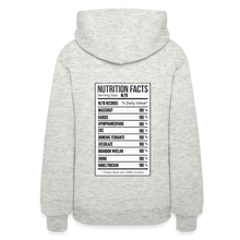 Load image into Gallery viewer, Women's Facts Hoodie - heather oatmeal