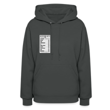 Load image into Gallery viewer, Women's Facts Hoodie - asphalt