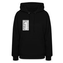 Load image into Gallery viewer, Women's Facts Hoodie - black