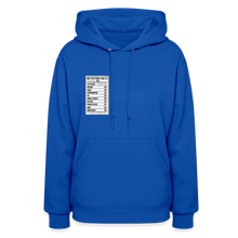 Load image into Gallery viewer, Women's Facts Hoodie - royal blue