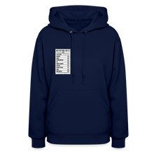 Load image into Gallery viewer, Women's Facts Hoodie - navy