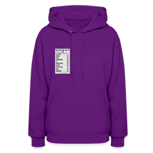 Load image into Gallery viewer, Women's Facts Hoodie - purple