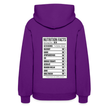 Load image into Gallery viewer, Women's Facts Hoodie - purple
