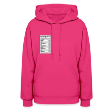Load image into Gallery viewer, Women's Facts Hoodie - fuchsia