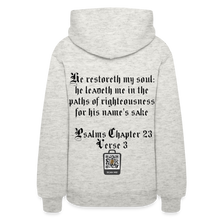 Load image into Gallery viewer, Brick By Brick Women's Hoodie - The Foundation Collection - heather oatmeal