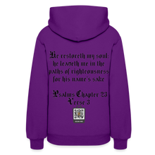 Load image into Gallery viewer, Brick By Brick Women's Hoodie - The Foundation Collection - purple