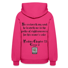 Load image into Gallery viewer, Brick By Brick Women's Hoodie - The Foundation Collection - fuchsia