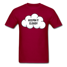 Load image into Gallery viewer, Keepin' It Cloudy Classic Tee - dark red