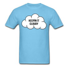 Load image into Gallery viewer, Keepin' It Cloudy Classic Tee - aquatic blue