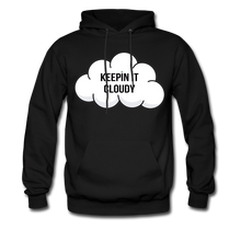 Load image into Gallery viewer, Keepin' It Cloudy Hoodie - black