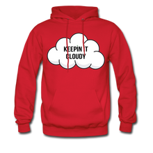 Load image into Gallery viewer, Keepin' It Cloudy Hoodie - red