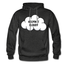 Load image into Gallery viewer, Keepin' It Cloudy Hoodie - charcoal gray