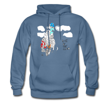 Load image into Gallery viewer, Keeping' It Cloudy ROTC Hoodie - denim blue