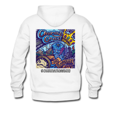 Load image into Gallery viewer, Charing Cross No Batteries Hoodie (chest logo) - white