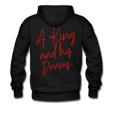 Load image into Gallery viewer, A King and his Drums Hoodie - black
