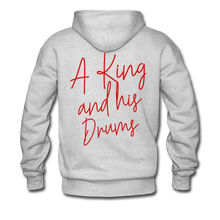 Load image into Gallery viewer, A King and his Drums Hoodie - ash