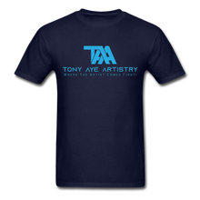 Load image into Gallery viewer, Tony Aye Artistry Logo Tee - navy