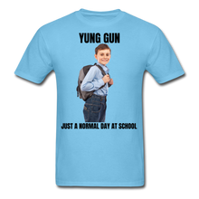 Load image into Gallery viewer, YUNG GUN Normal Day Tee - aquatic blue