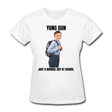 Load image into Gallery viewer, YUNG GUN Normal Day Women's Tee - white