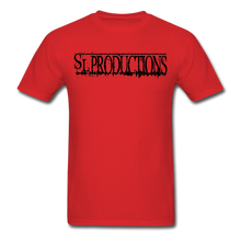 Load image into Gallery viewer, SL Productions Black Logo Tee - red