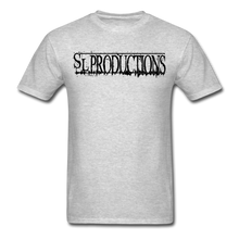 Load image into Gallery viewer, SL Productions Black Logo Tee - heather gray