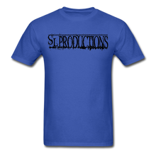 Load image into Gallery viewer, SL Productions Black Logo Tee - royal blue