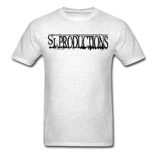 Load image into Gallery viewer, SL Productions Black Logo Tee - light heather gray