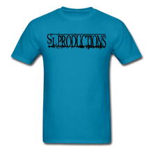 Load image into Gallery viewer, SL Productions Black Logo Tee - turquoise
