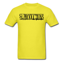 Load image into Gallery viewer, SL Productions Black Logo Tee - yellow