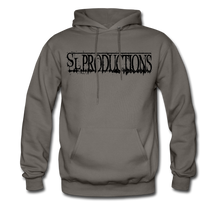 Load image into Gallery viewer, Black Logo Hoodie - asphalt gray