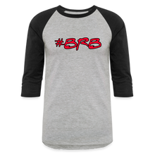 Load image into Gallery viewer, #BRB Baseball Tee - heather gray/black