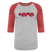 Load image into Gallery viewer, #BRB Baseball Tee - heather gray/red