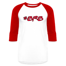 Load image into Gallery viewer, #BRB Baseball Tee - white/red
