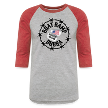 Load image into Gallery viewer, Barbed Wire Tee - heather gray/red