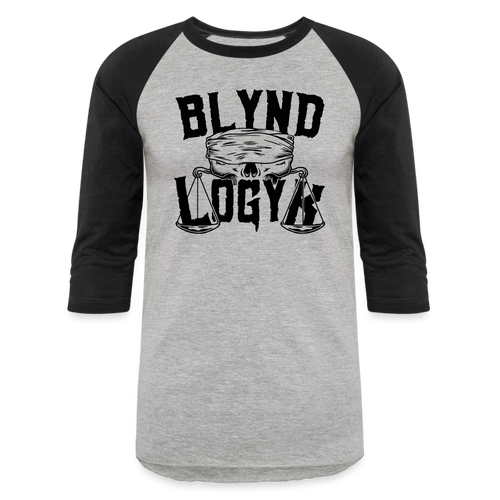 Baseball Tee - heather gray/black