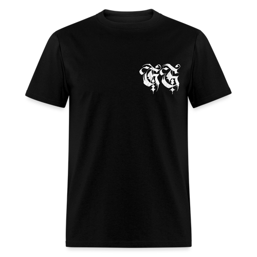 Gold Sarcophagus Tee - black