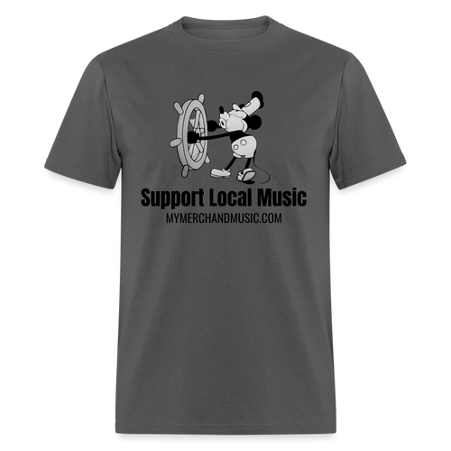 Support Tee - charcoal