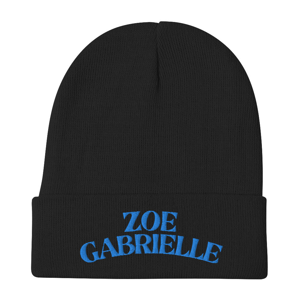 Embroidered Zoe Beanie