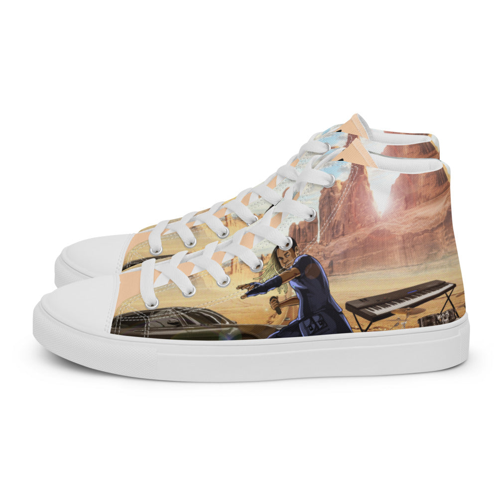 Tony Aye! High Top Canvas Shoes