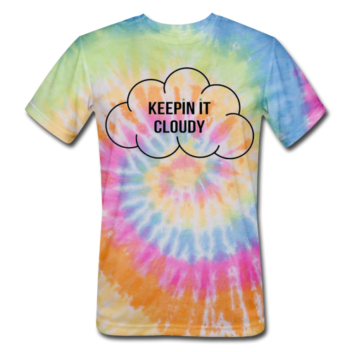 Keepin' It Cloudy Tie Dye T-Shirt - rainbow